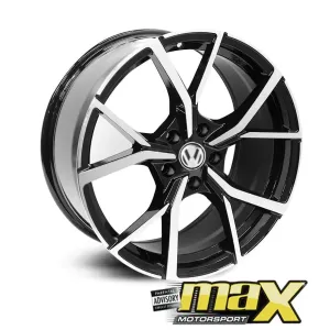 18 Inch Mag Wheel - MX861 Golf 8R Style Wheels 5x112 PCD