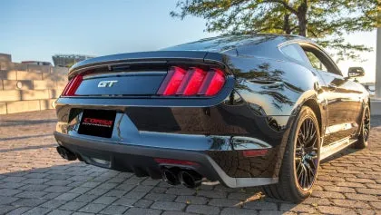 2015-2020 Corsa Ford Mustang GT 5.0 3in Cat Back Exhaust Black Quad Tips (Xtreme)