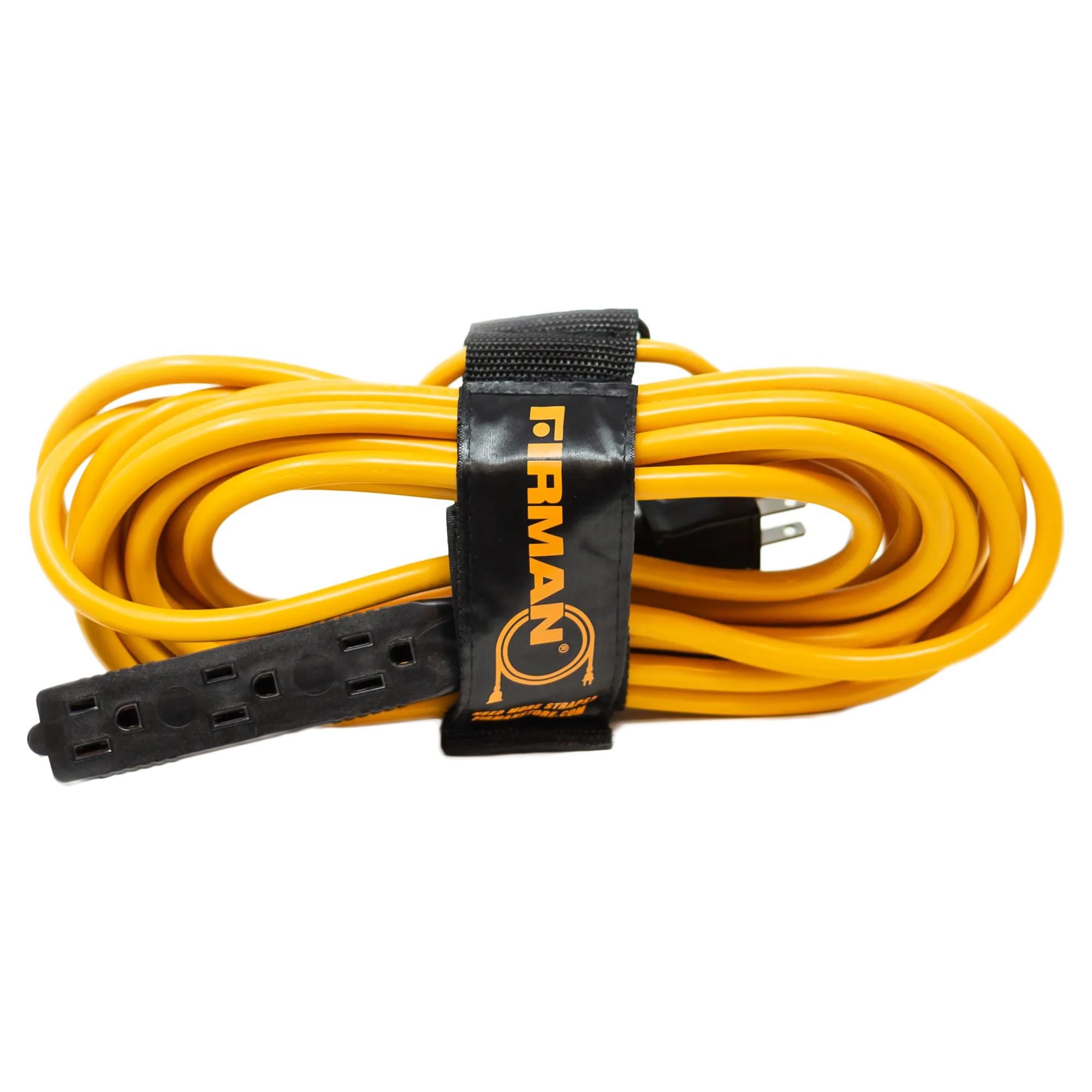25' Medium Duty 5-15P to (3) 5-15R Generator Utility Power Cord With Storage Strap