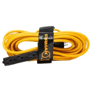25' Medium Duty 5-15P to (3) 5-15R Generator Utility Power Cord With Storage Strap