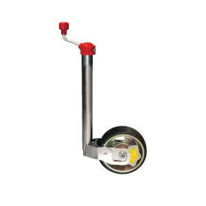 48mm Heavy Duty Trailer Jockey Wheel 300kg Nose Load Gauge AL KO