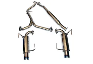 Agency Power Ti Tip Catback Dual Exhaust System - 2008-12 Subaru WRX Sedan