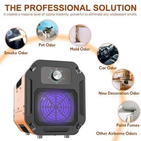 AlorAir O-UVC2 Pro 10,000 mg/h Commercial Ozone Generator with Digital Display New