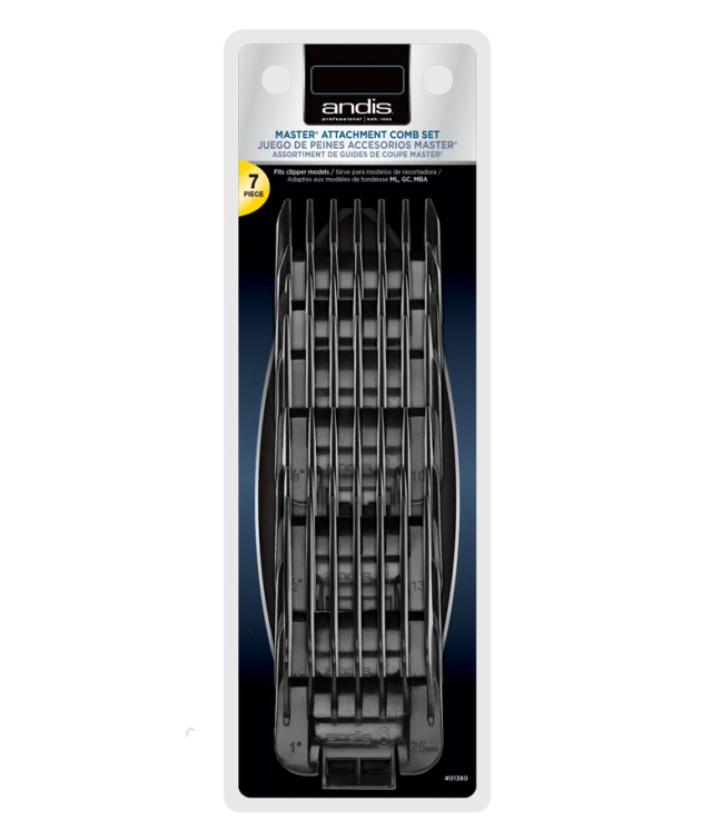 Andis Pro Improved Master 7pc Attachment Combs