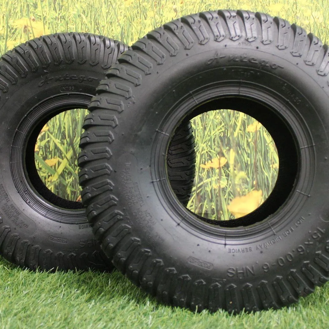 Antego Tire 15x6.00-6 4 PLY Turf Tires for Lawn & Garden (Qty: 1)
