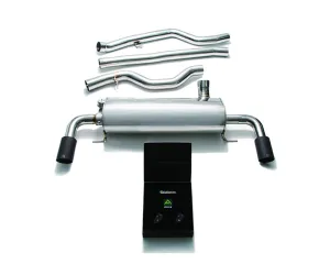 ARMYTRIX Stainless Steel Valvetronic Catback Exhaust System Dual Matte Black Tips BMW 330i G20 B46 2019 