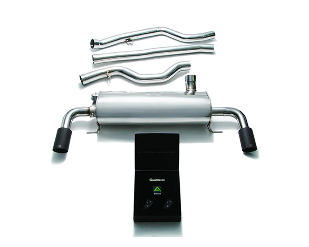 ARMYTRIX Stainless Steel Valvetronic Catback Exhaust System Dual Matte Black Tips BMW 330i G20 B46 2019 
