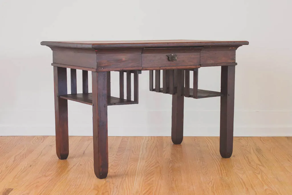 Arts & Crafts Library Desk