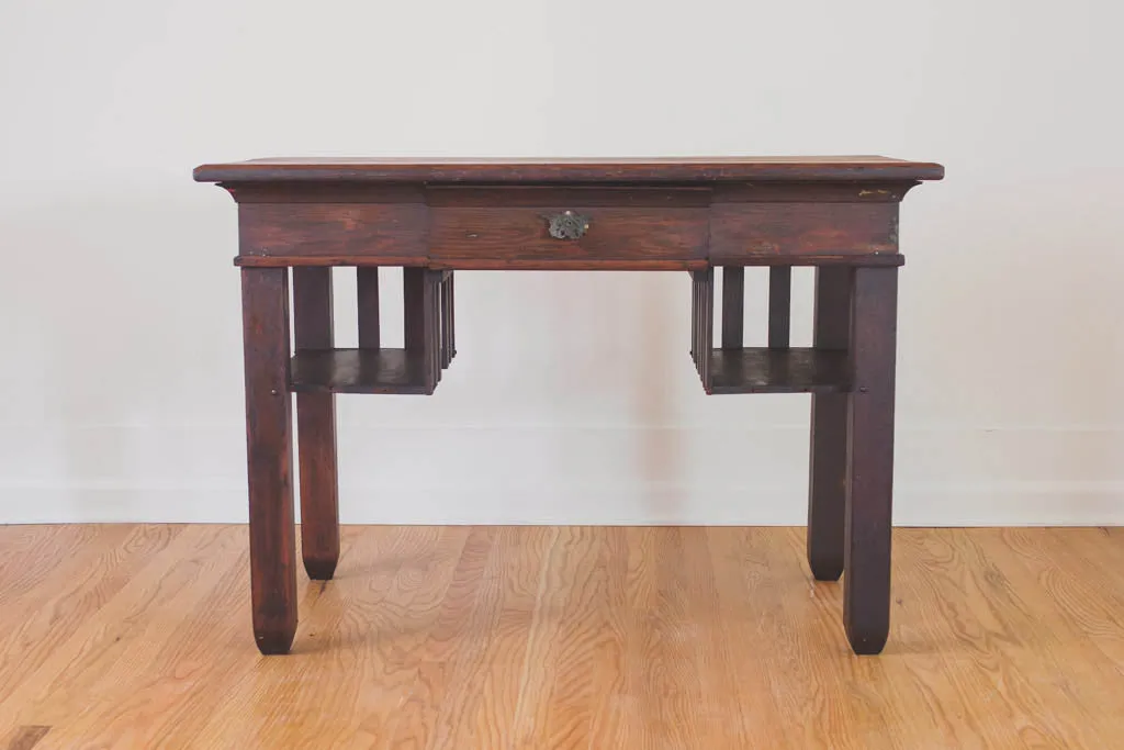 Arts & Crafts Library Desk