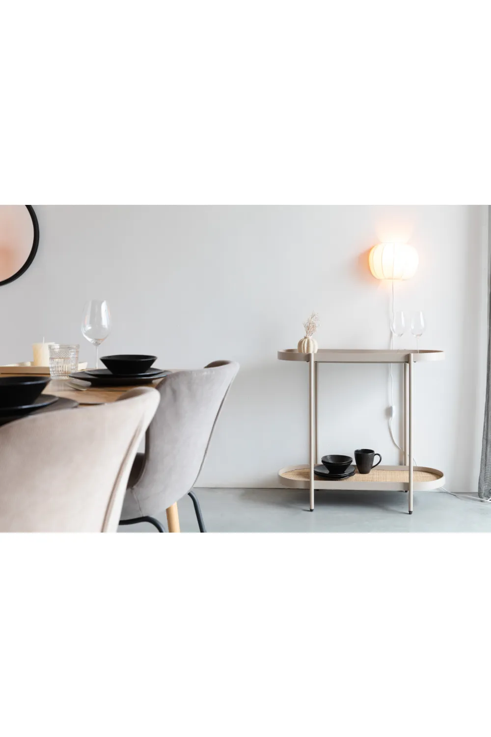 Beige Wooden Console Table | DF Amaya