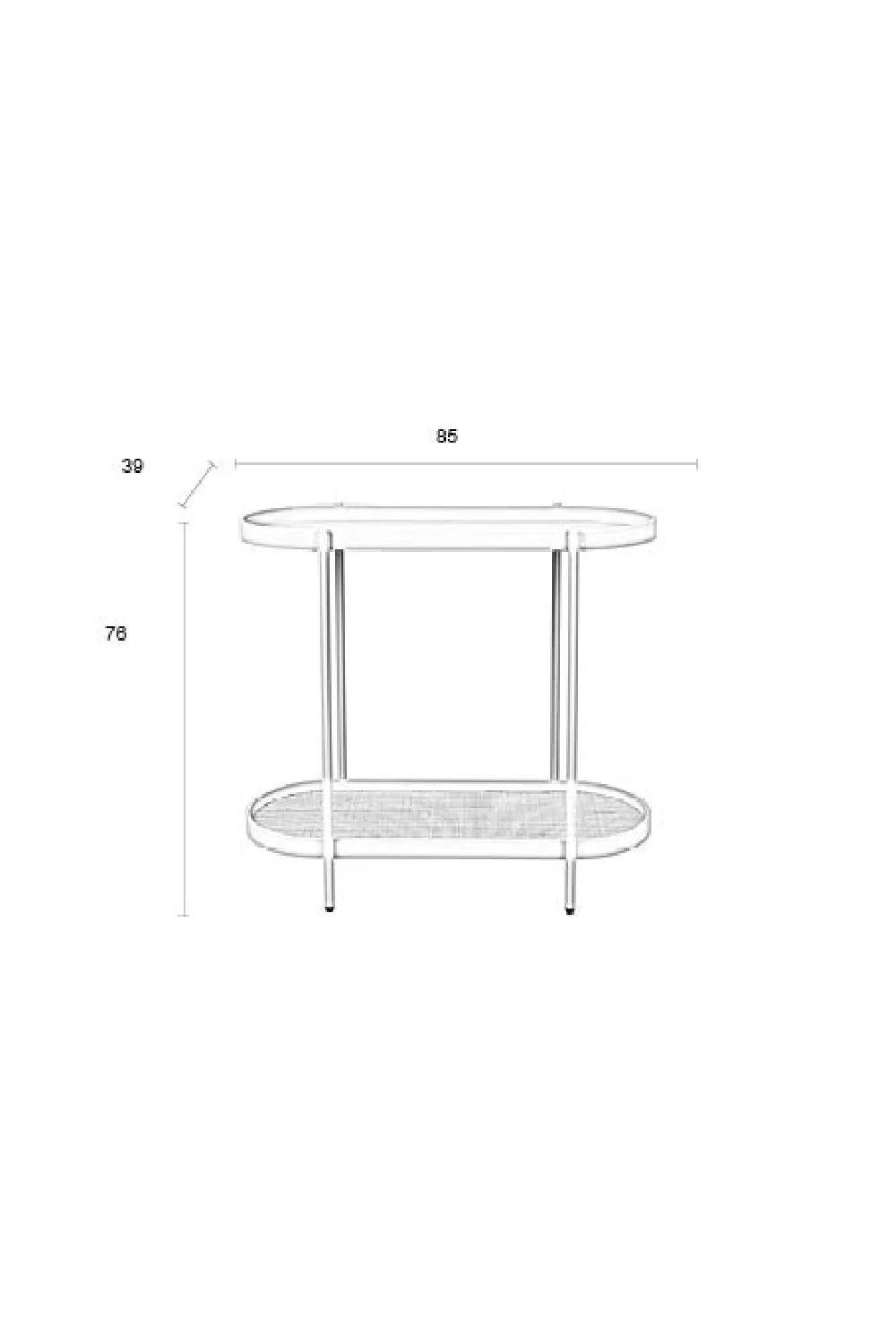 Beige Wooden Console Table | DF Amaya
