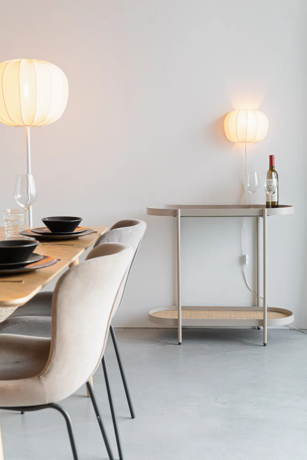 Beige Wooden Console Table | DF Amaya