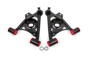 BMR Suspension Lower Control Arm - Ball Joint - Non-Adjustable - Black - Ford Mustang 1979-1993 (Pair)