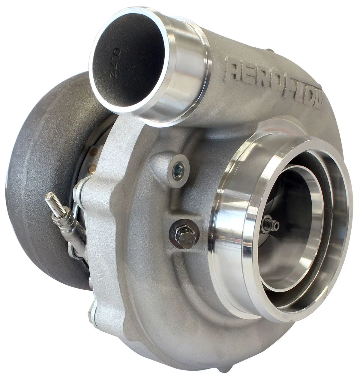 BOOSTED 6255 .83 Reverse Rotation Turbocharger 900HP, Natural Cast Finish AF8005