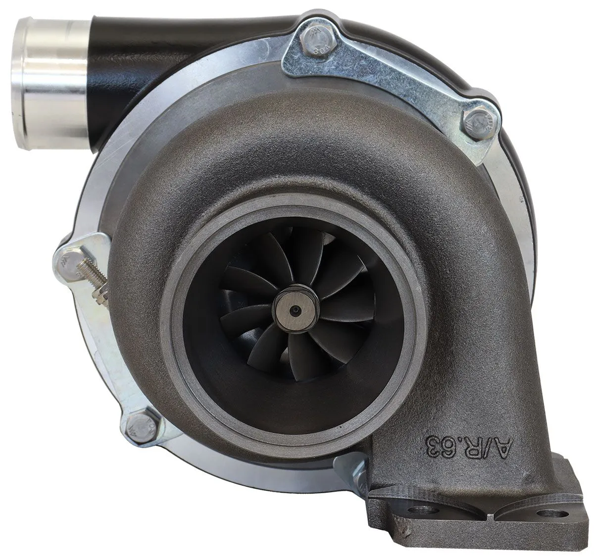 BOOSTED B5855 .61 Turbocharger 770HP, Hi Temp Black Finish AF8005-3043BLK