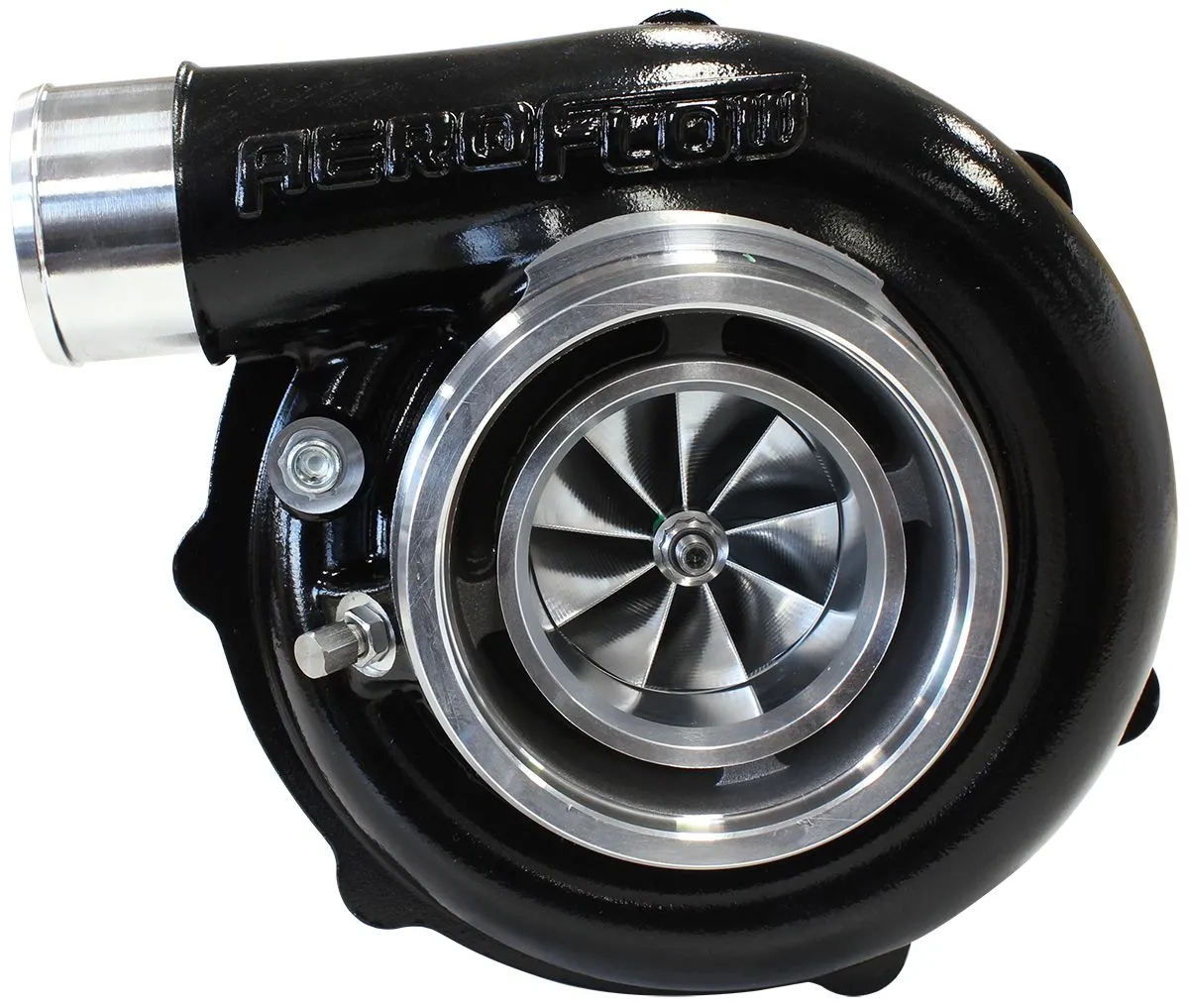 BOOSTED B5855 .83 Reverse Rotation Turbocharger 770HP, Hi Temp Black Finish AF80