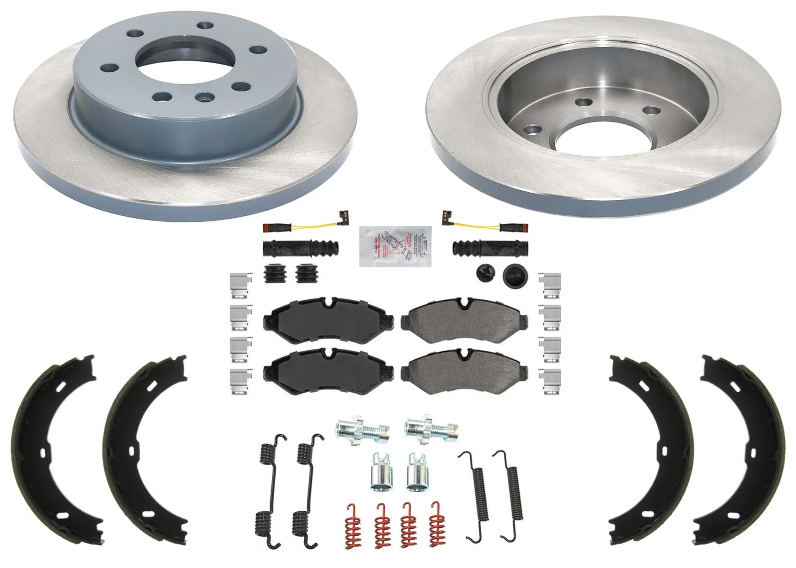 Brake Disc Rotors & Pads for Mercedes Benz Sprinter 2500 19-24 Electric Parking