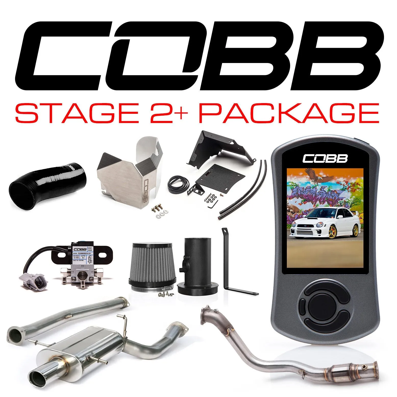 COBB Subaru 02-05 WRX Stage 2  Power Package w/V3 (cobb612X02P-BK)