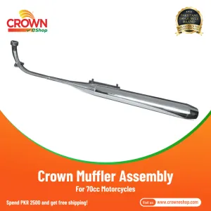 Crown Muffler Assembly for 70cc Motorcycles