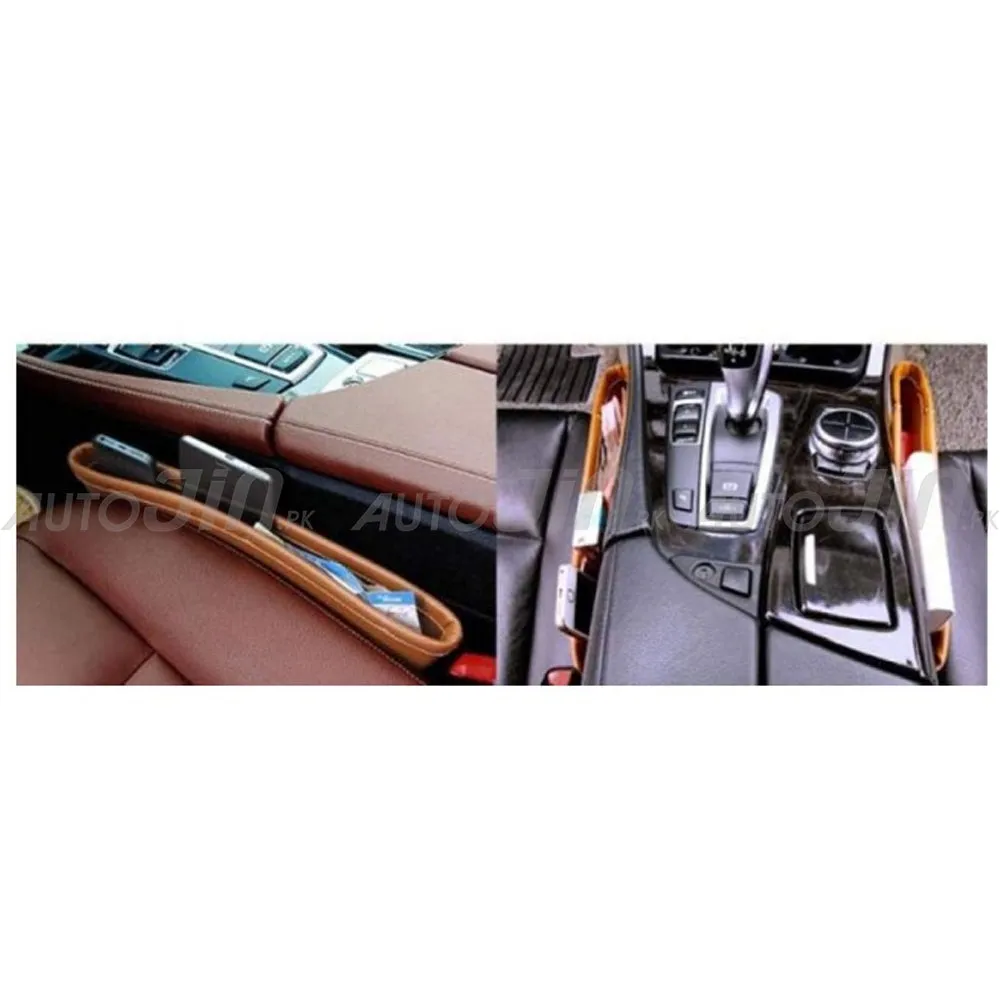 DropStopper - Automotive Leather Seat Gap Filler - Rust Brown (Pack of 2)