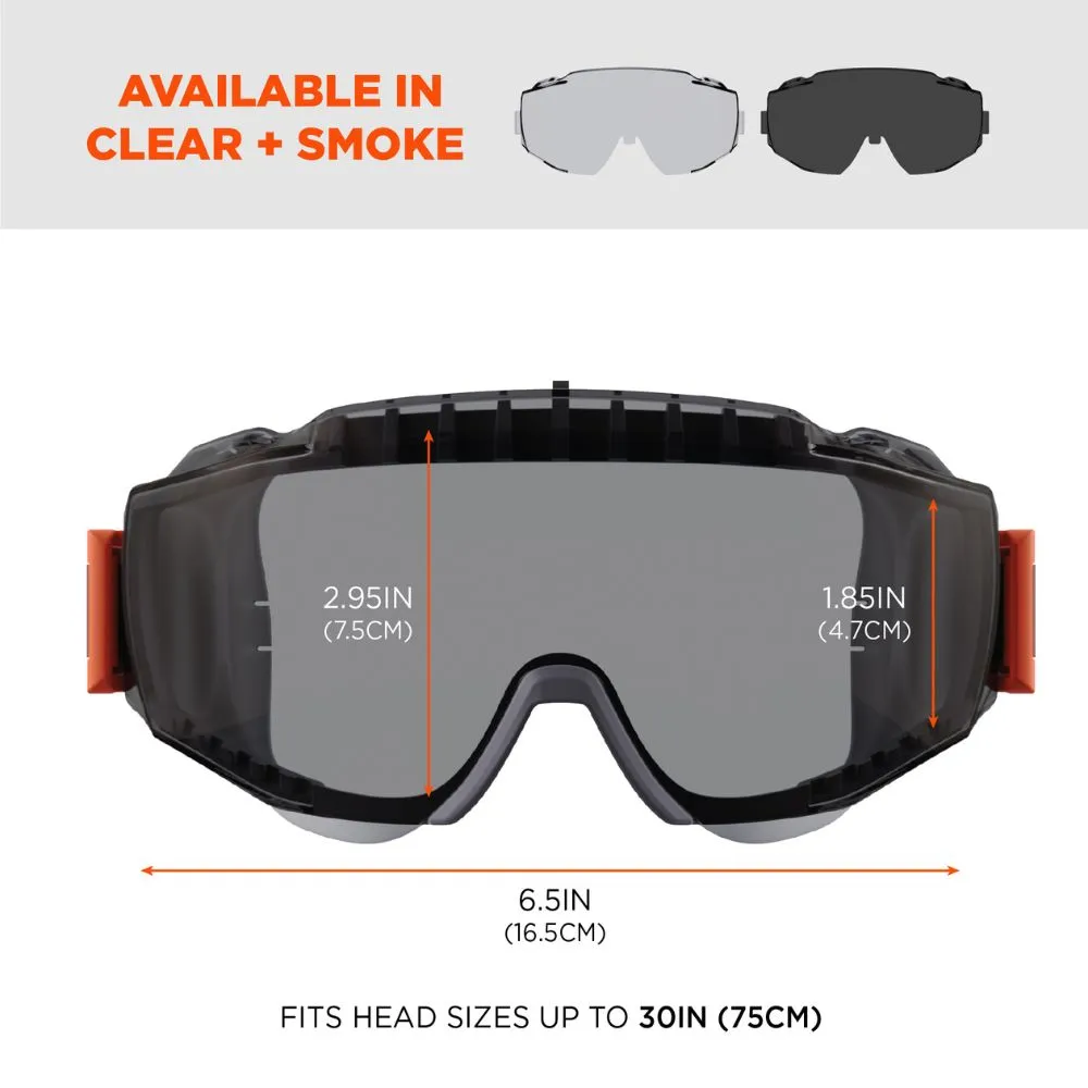 Ergodyne 60303 MODI-NEO Smoke Lens Gray OTG Safety Goggles Neoprene Strap