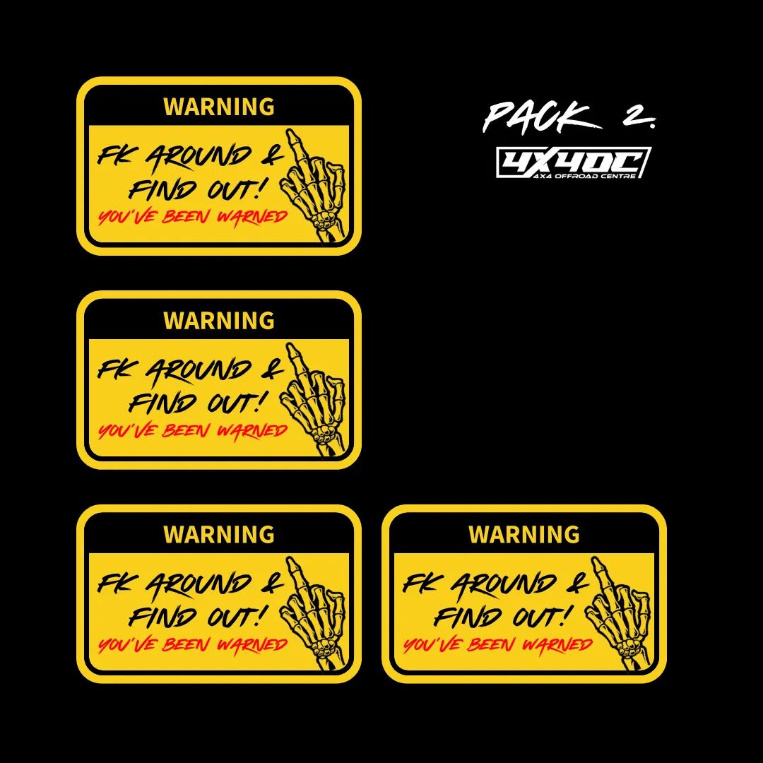 FK AROUND & FIND OUT! Sticker Packs