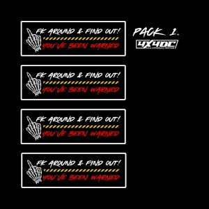 FK AROUND & FIND OUT! Sticker Packs