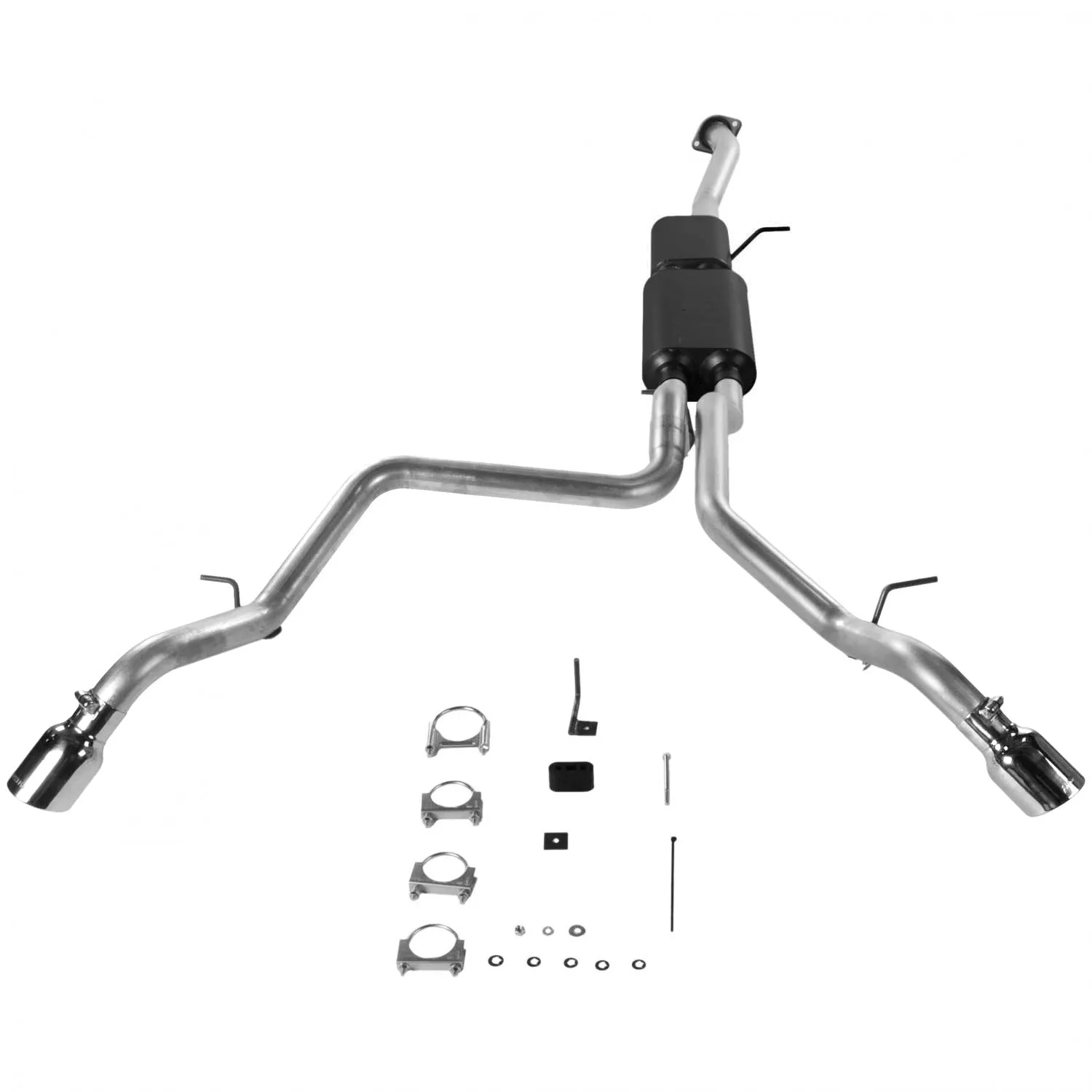 Flowmaster American Thunder Single Exhaust System - 2001-06 Chevy Suburban/Avalanche/GMC Yukon XL 1500 5.3L w/o Auto-Leveling