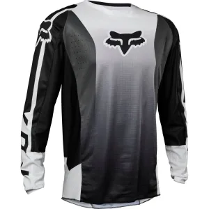 Fox Racing  Mens 180 Leed Jersey Lightweight Fit Sleeve Cuffs Soft Black White