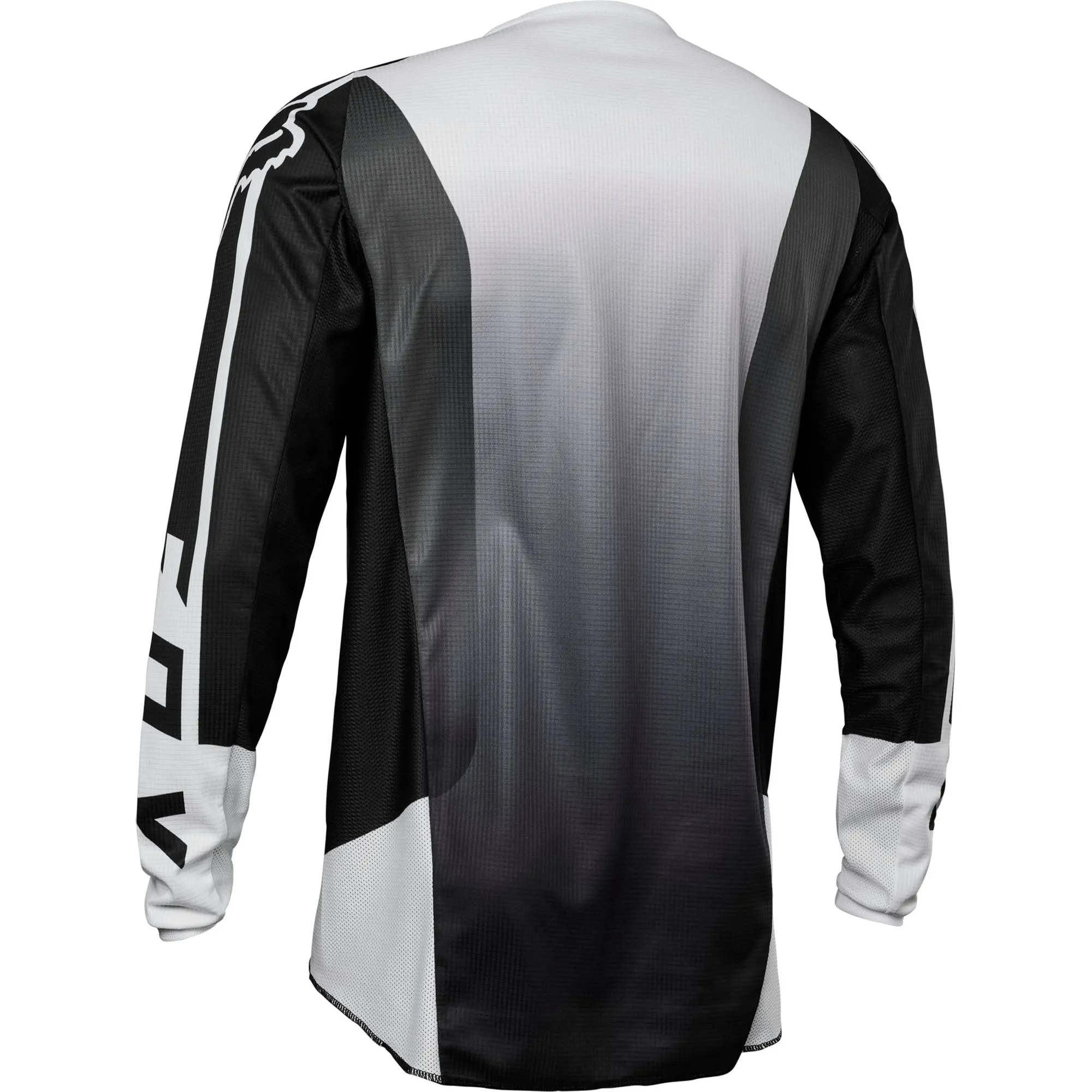 Fox Racing  Mens 180 Leed Jersey Lightweight Fit Sleeve Cuffs Soft Black White