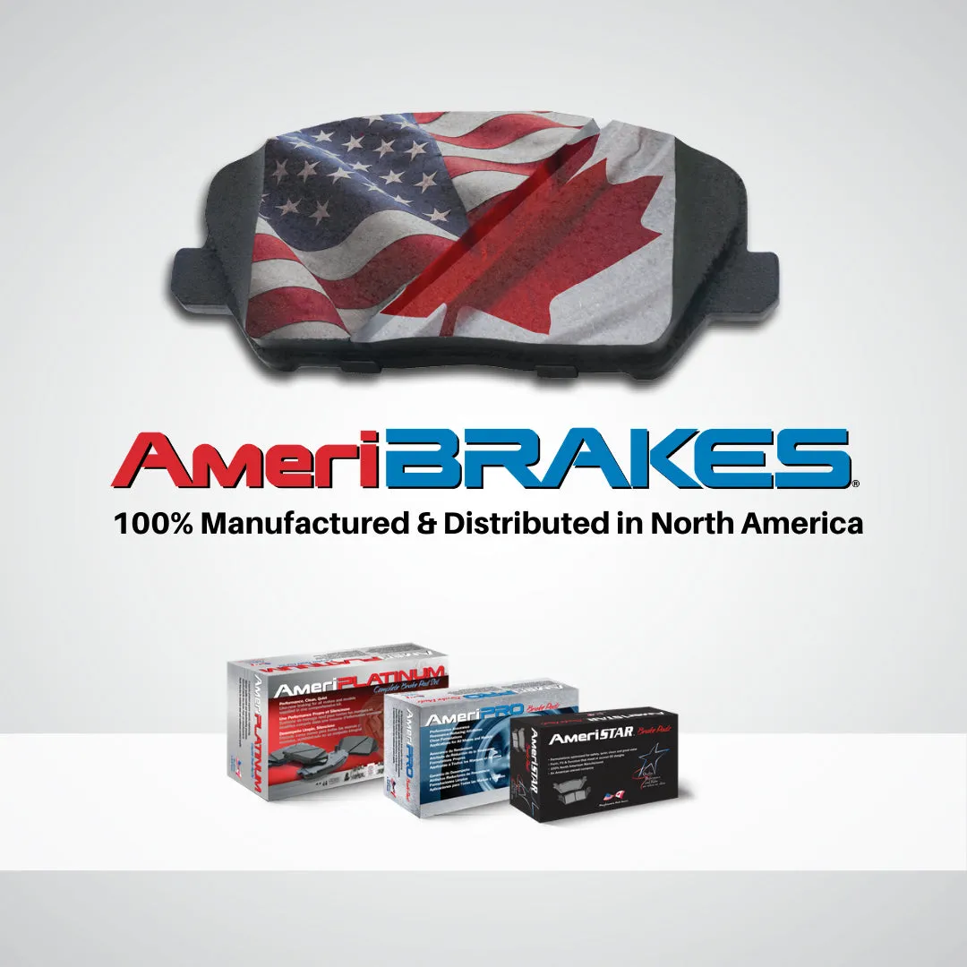 Front Coated Brake Disc Rotors Brake Pad Set for Ford Expedition 2022 2023 2024