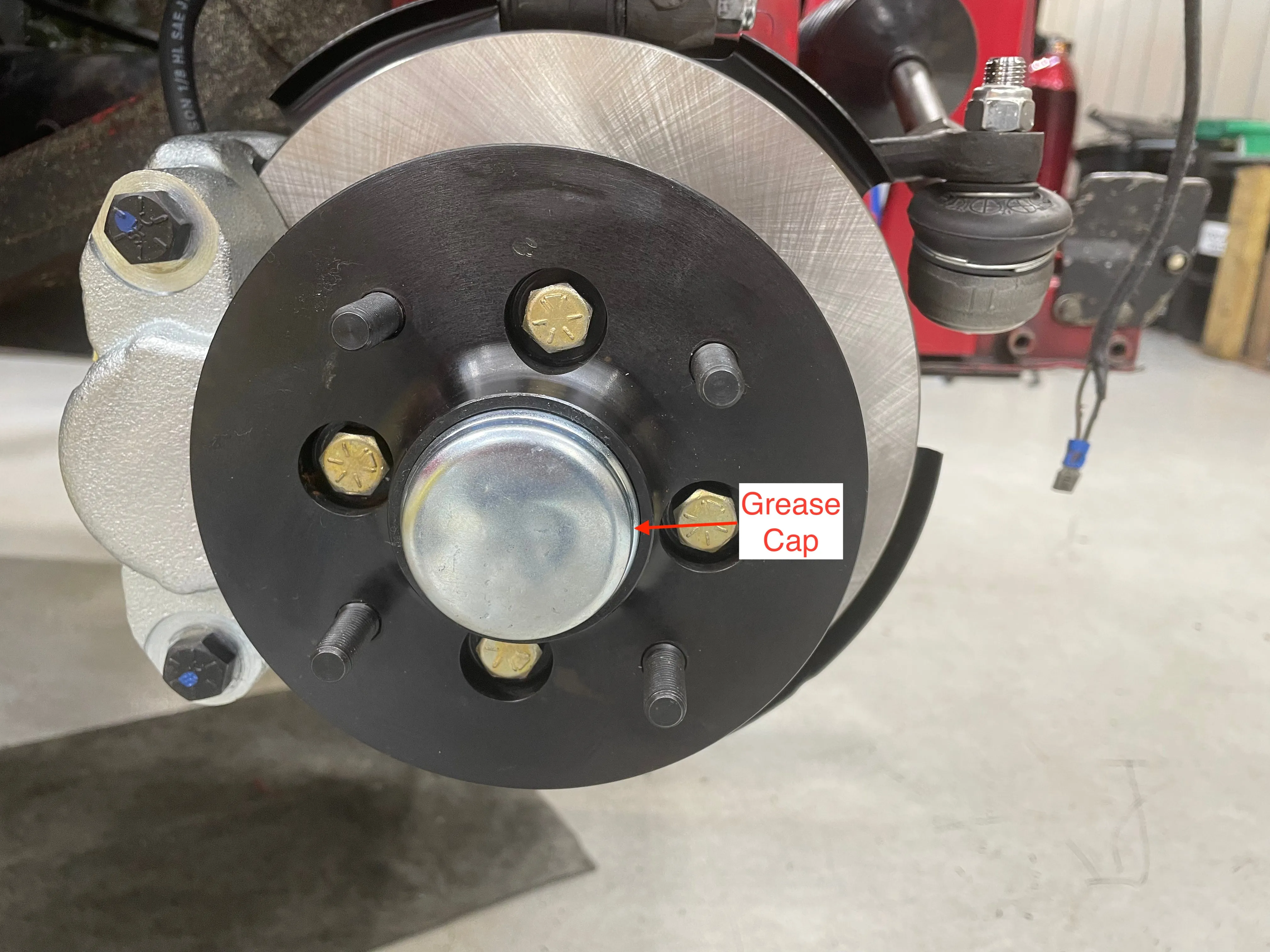 Front Hub Grease Cap (Stock Steel Wheels) (All Spridgets)