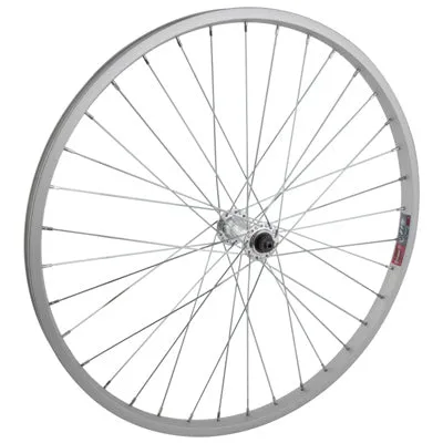 Ft Whl,24X1.75,Sil,Aly,36H Qr,Sw,Sil,100Mm 24'' Kids Mtb Wheels  Wheels  24''