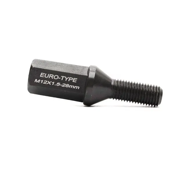 Godspeed Euro Lug Bolts (28mm Thread - 40mm Long - 10 Piece - Taper Cone) M14x1.25 / M14x1.5