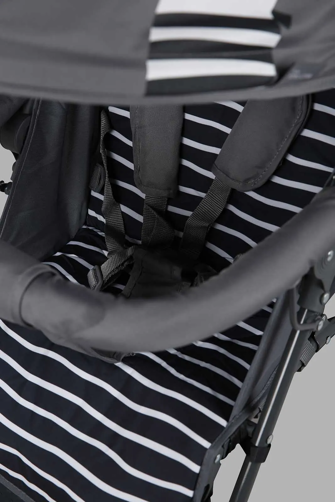 Grey Zebra Stroller For Babies