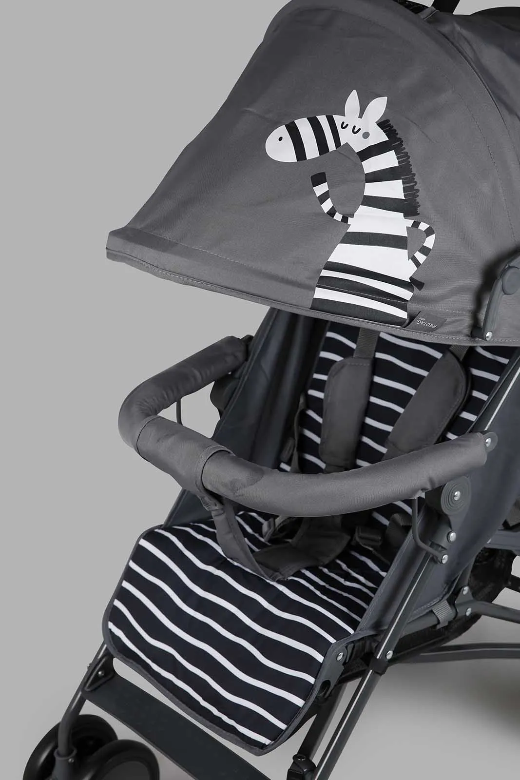 Grey Zebra Stroller For Babies