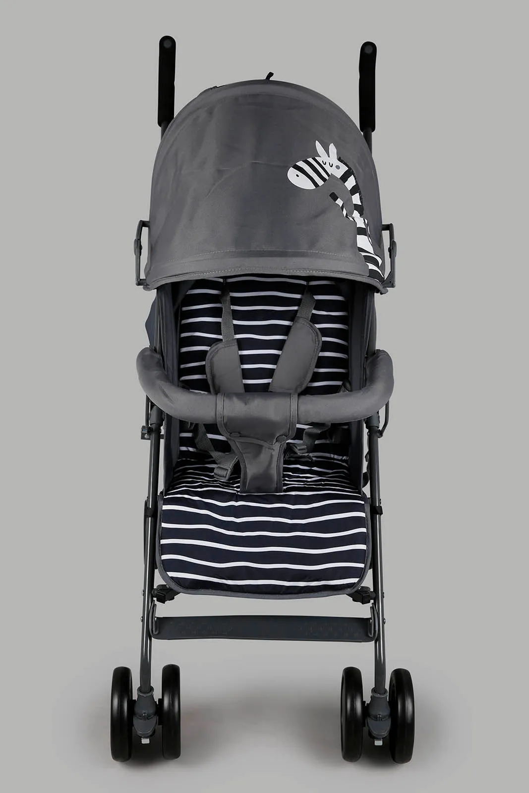 Grey Zebra Stroller For Babies