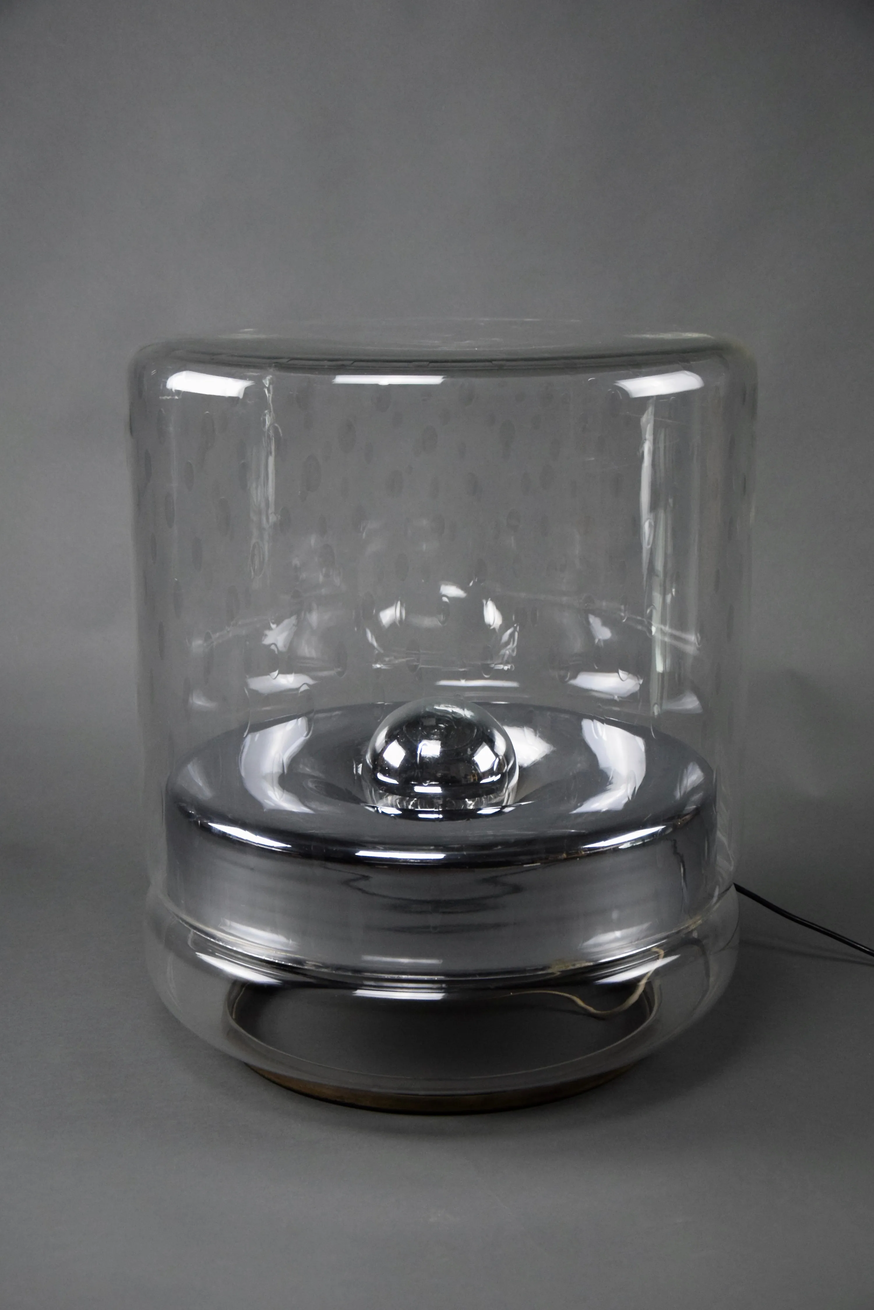 Italian Mid-Century Modern Crystal Floor Lamp