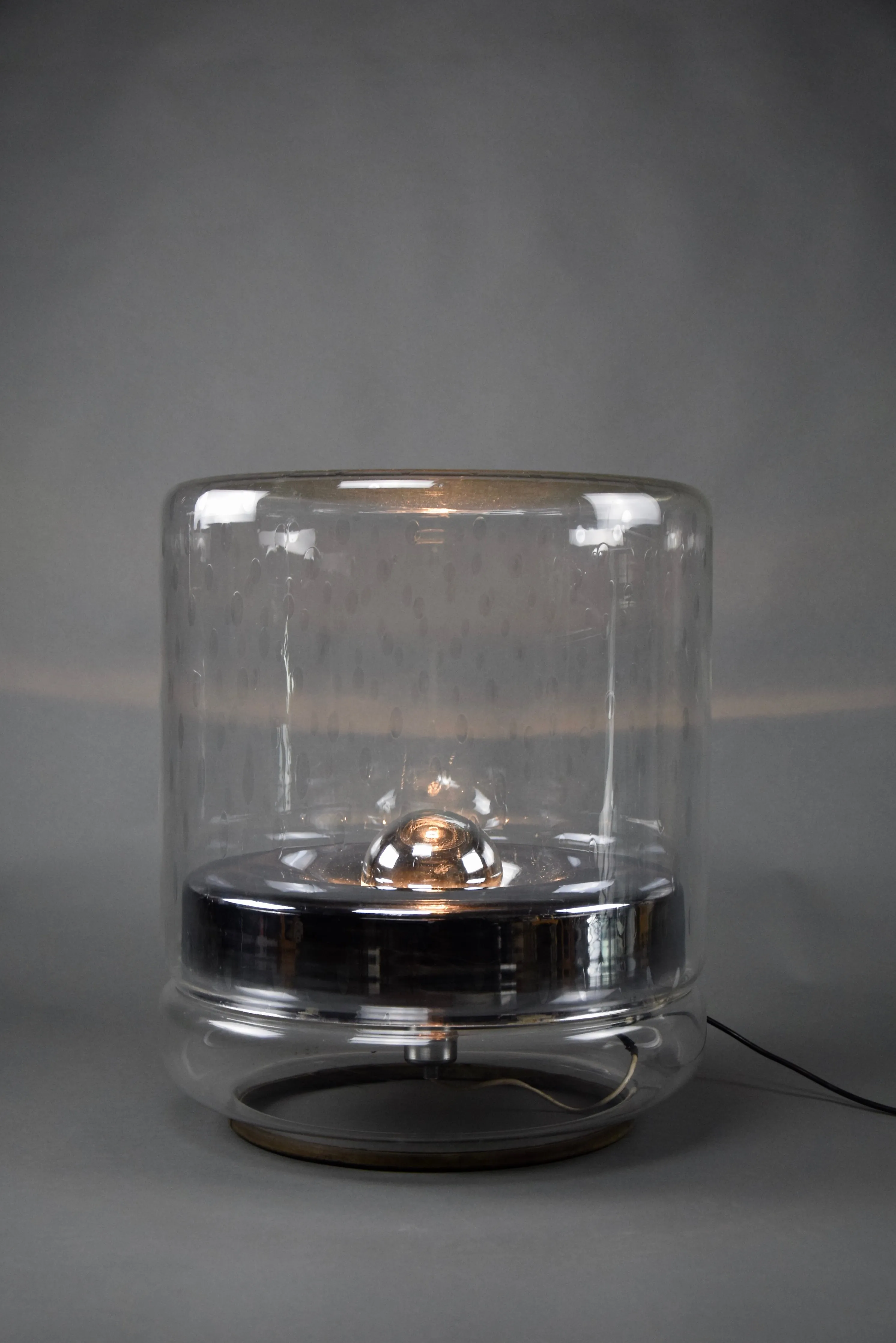 Italian Mid-Century Modern Crystal Floor Lamp