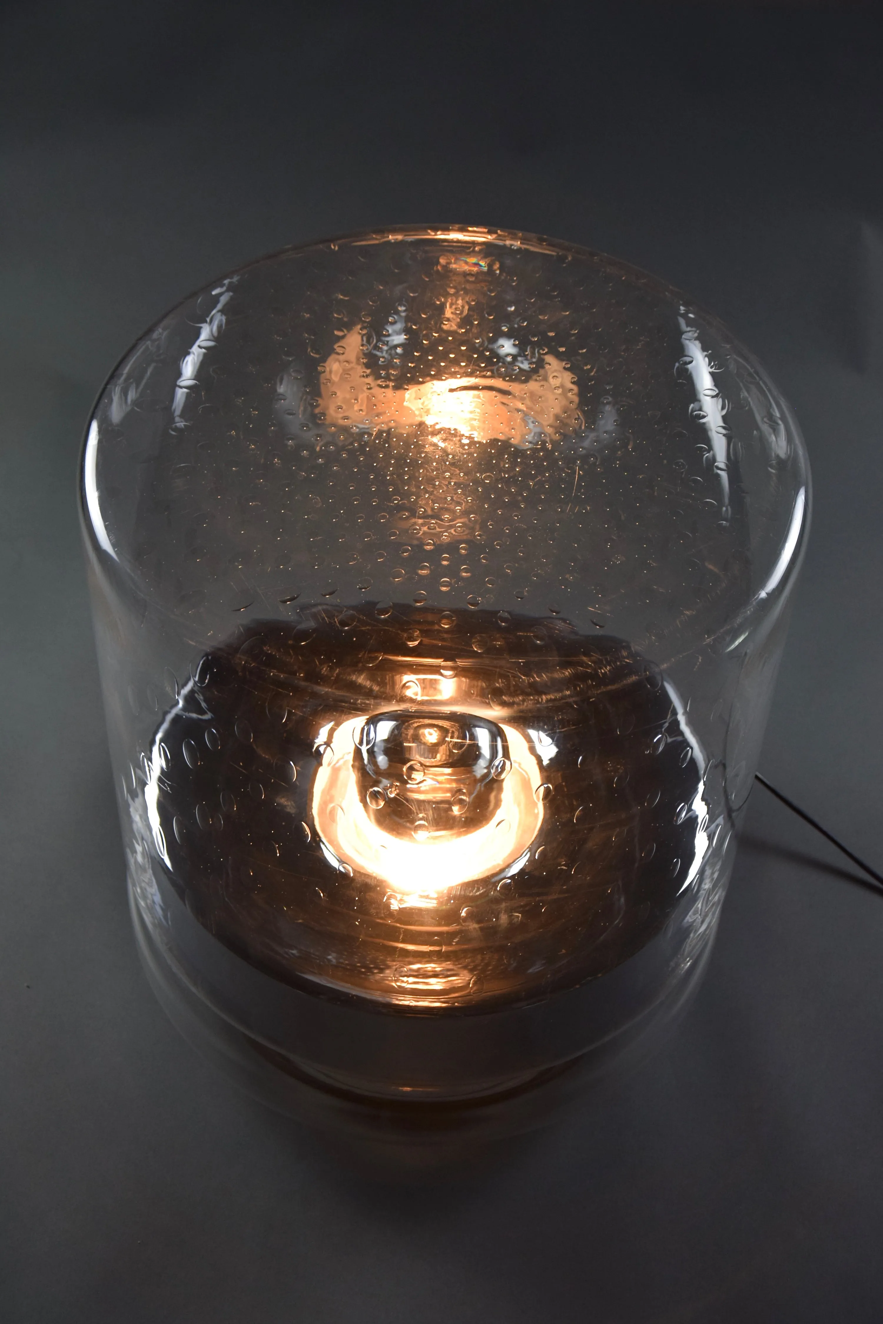 Italian Mid-Century Modern Crystal Floor Lamp