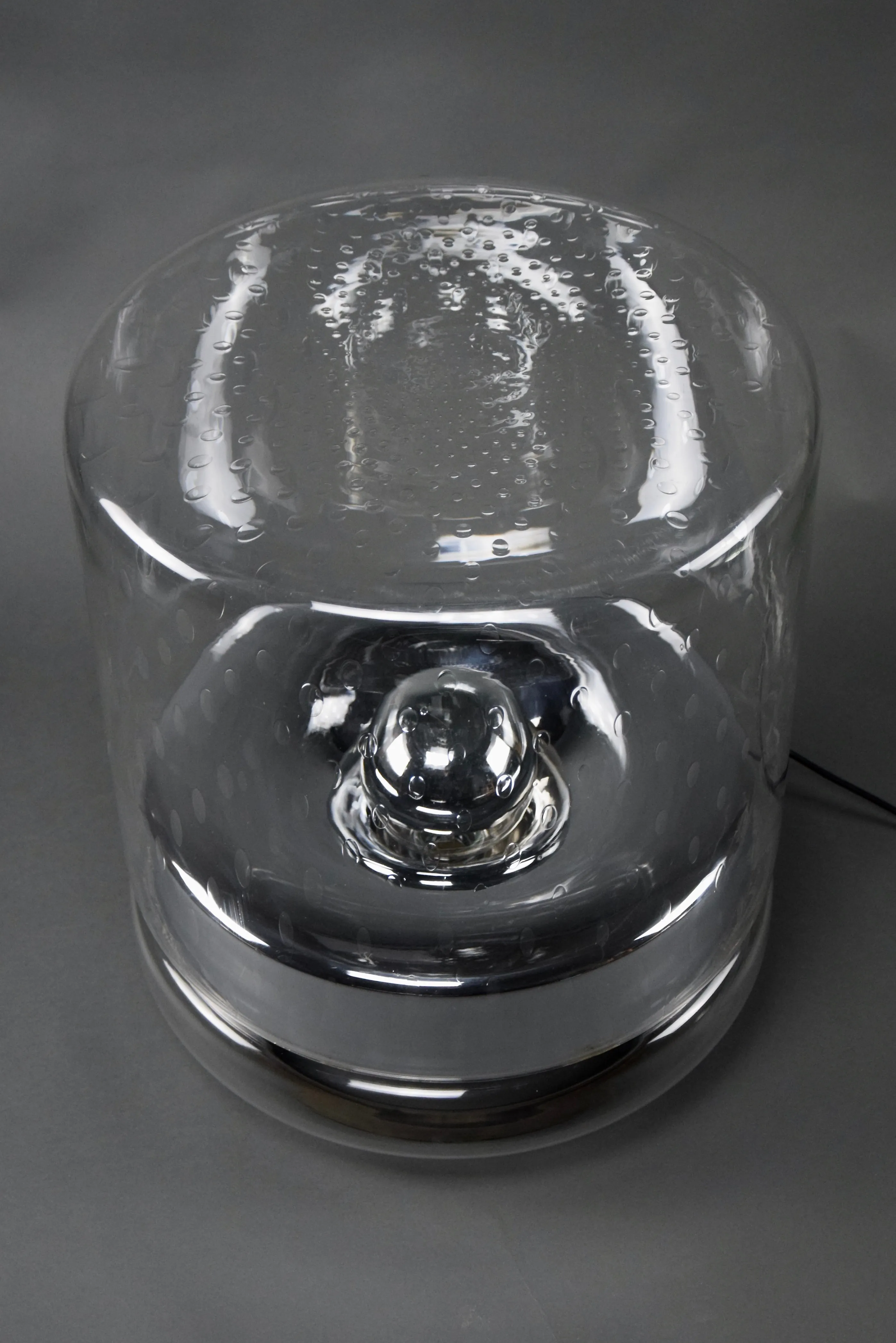 Italian Mid-Century Modern Crystal Floor Lamp