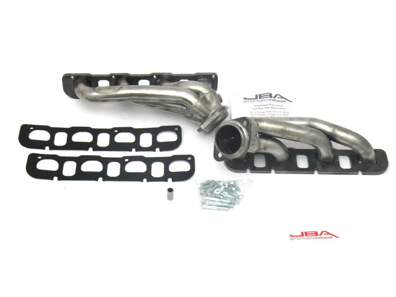JBA Shorty Headers (Raw Finish): 300 / Challenger / Charger 5.7L Hemi 2009 - 2024