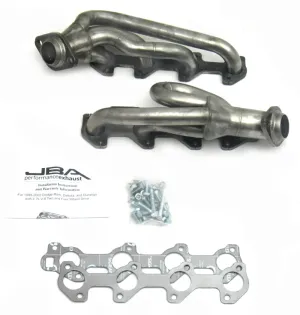 JBA Shorty Headers (Raw Finish): Dodge Ram 4.7L V8 1500 2002 - 2003