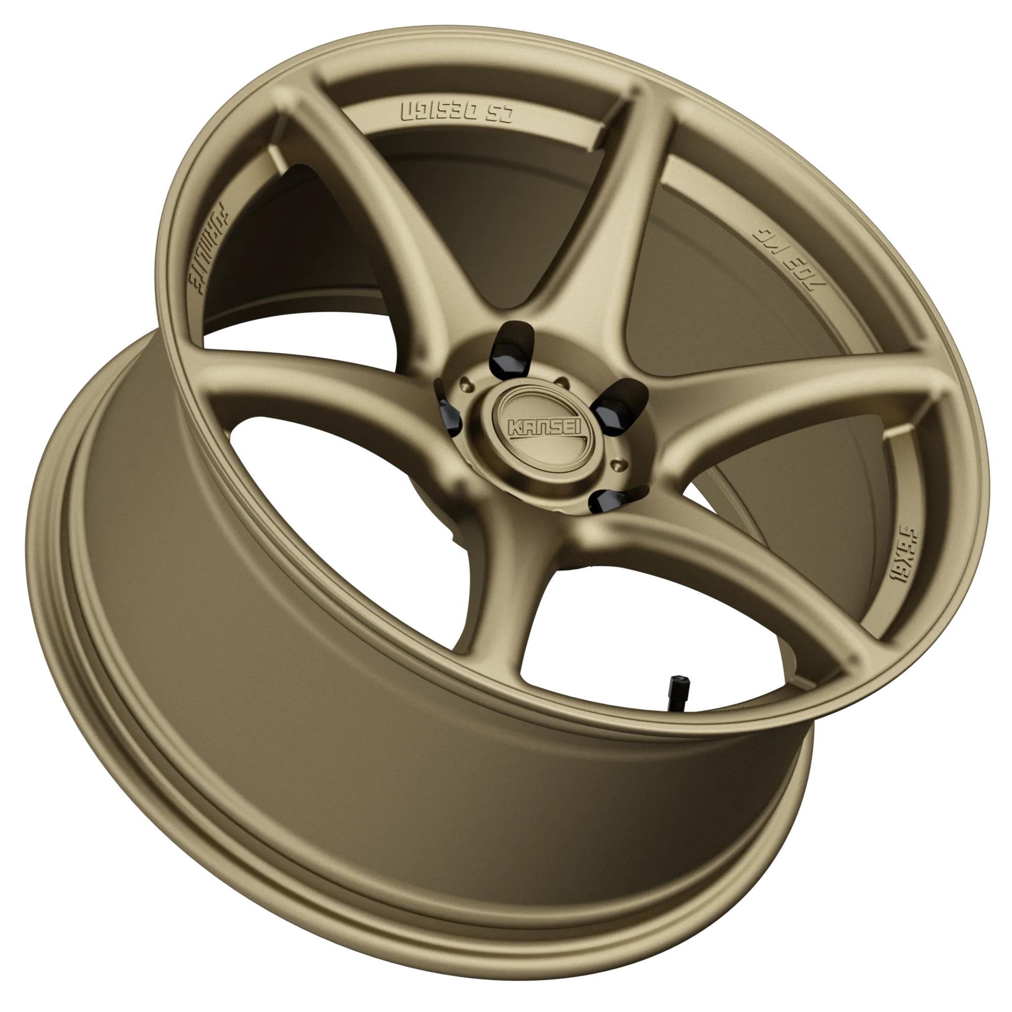 Kansei Tandem [19X9.5 5X120  22mm Offset] Gloss Gunmetal / Hyper Silver / Textured Bronze