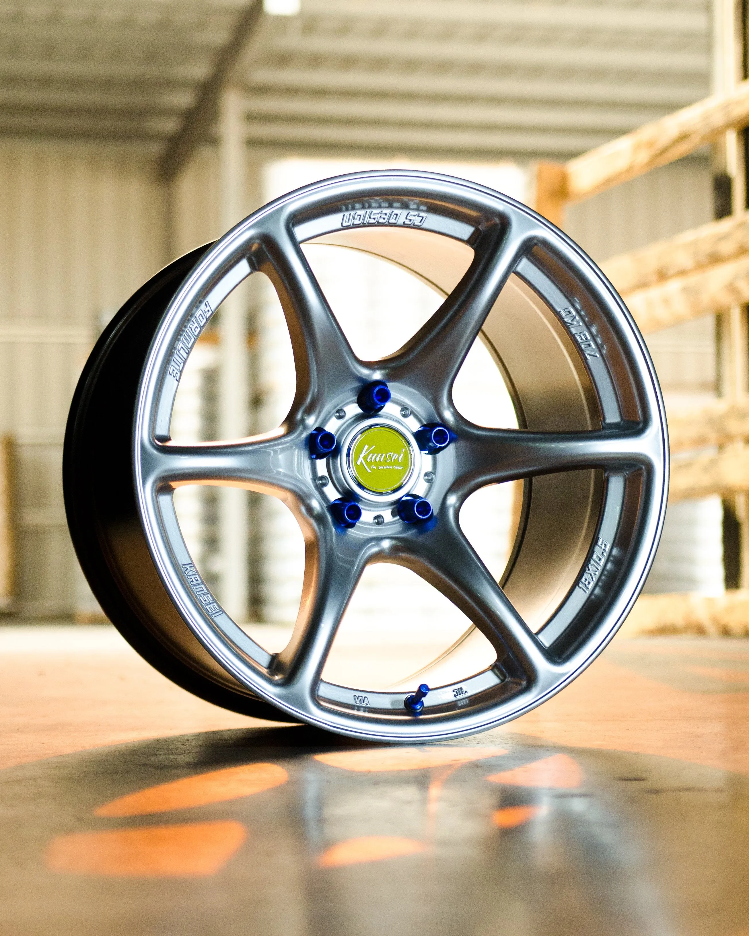 Kansei Tandem [19X9.5 5X120  22mm Offset] Gloss Gunmetal / Hyper Silver / Textured Bronze