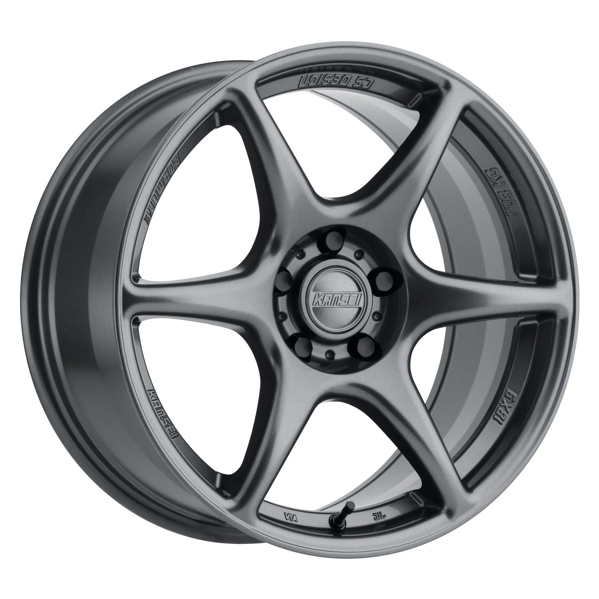Kansei Tandem [19X9.5 5X120  22mm Offset] Gloss Gunmetal / Hyper Silver / Textured Bronze