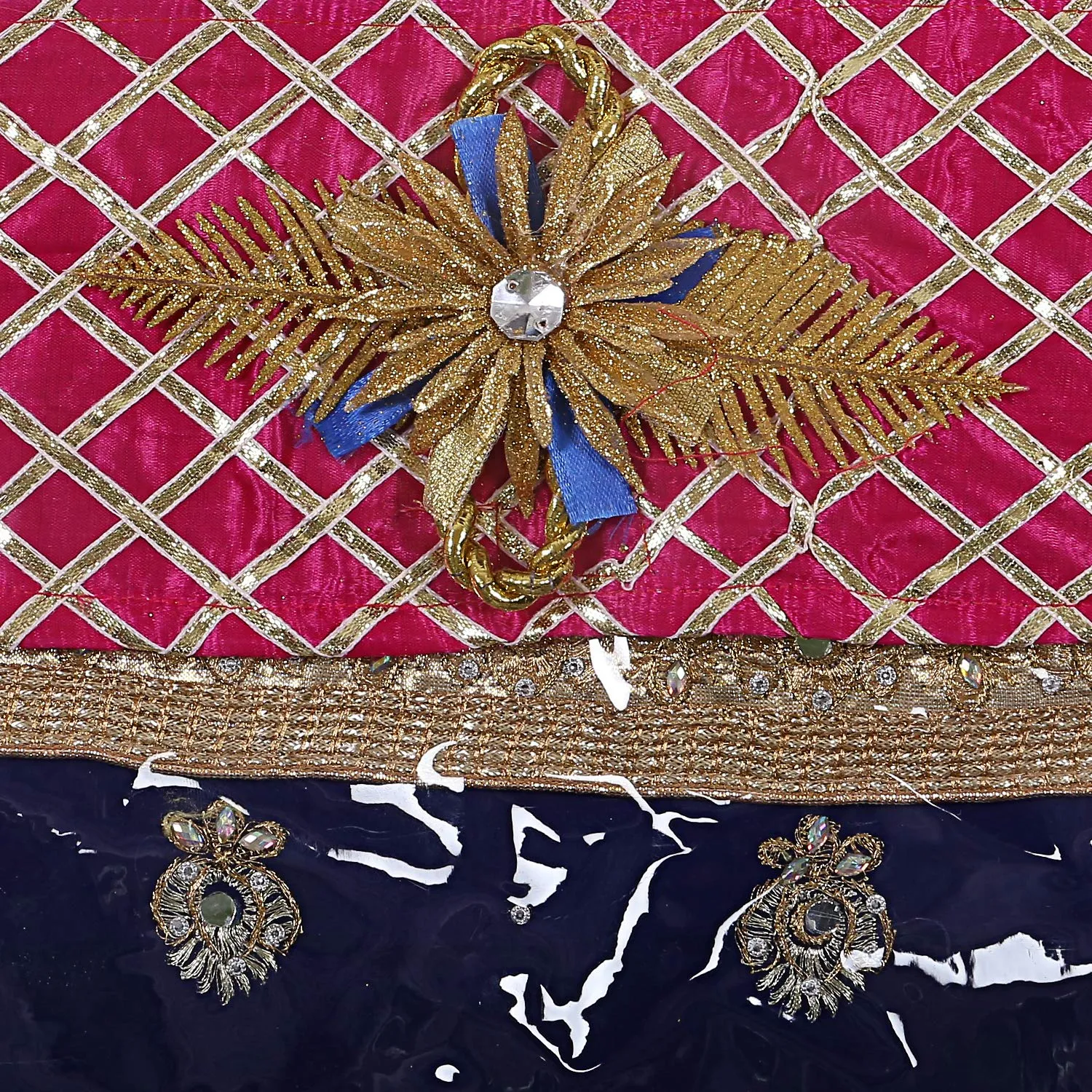 Kuber Industries Silk 6 Pieces Single Packing Saree Cover (Pink) -CTKTC7183