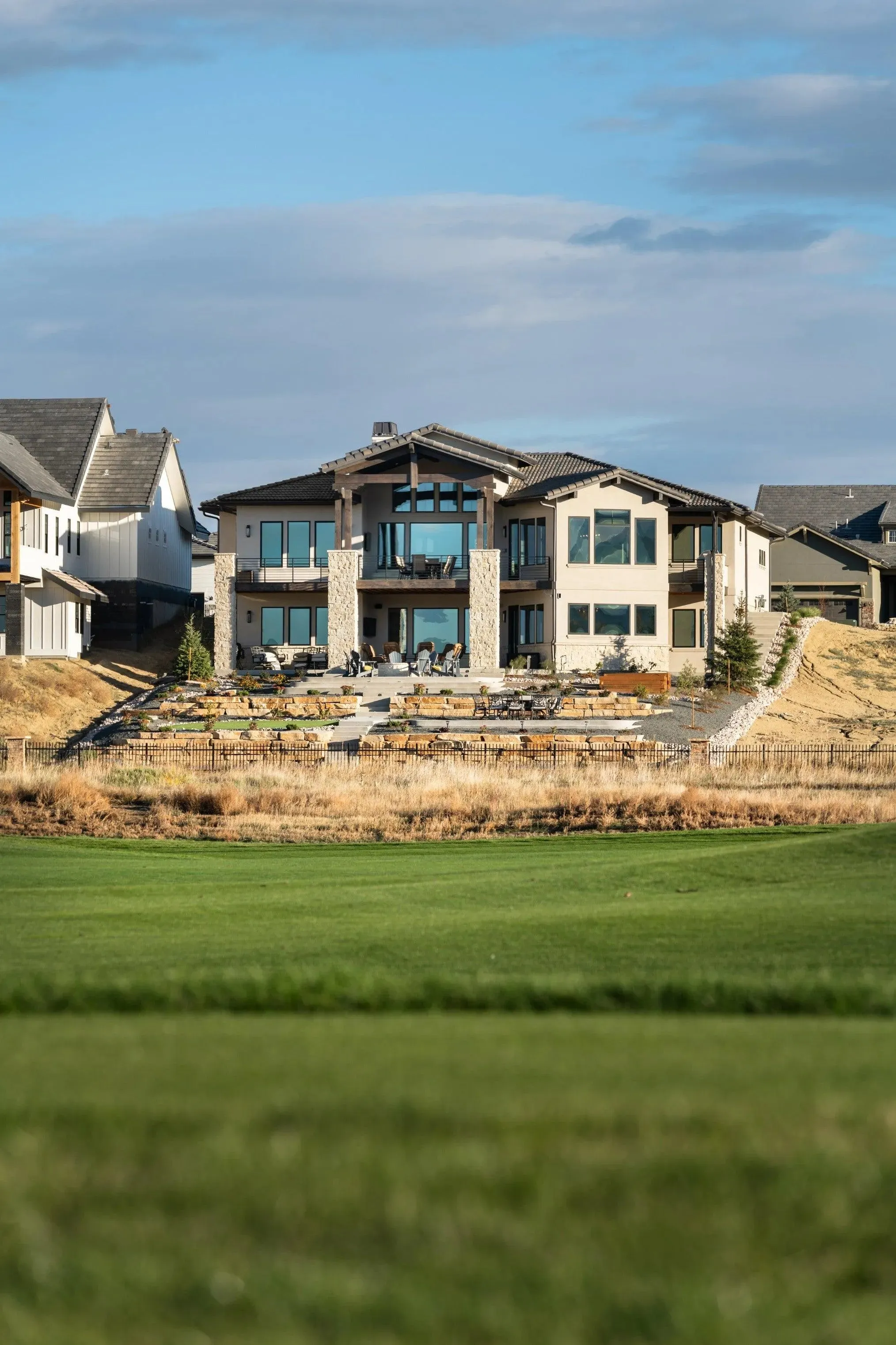 Luxury One-Story Home with Walkout Basement, Grand Room, and Expansive Deck