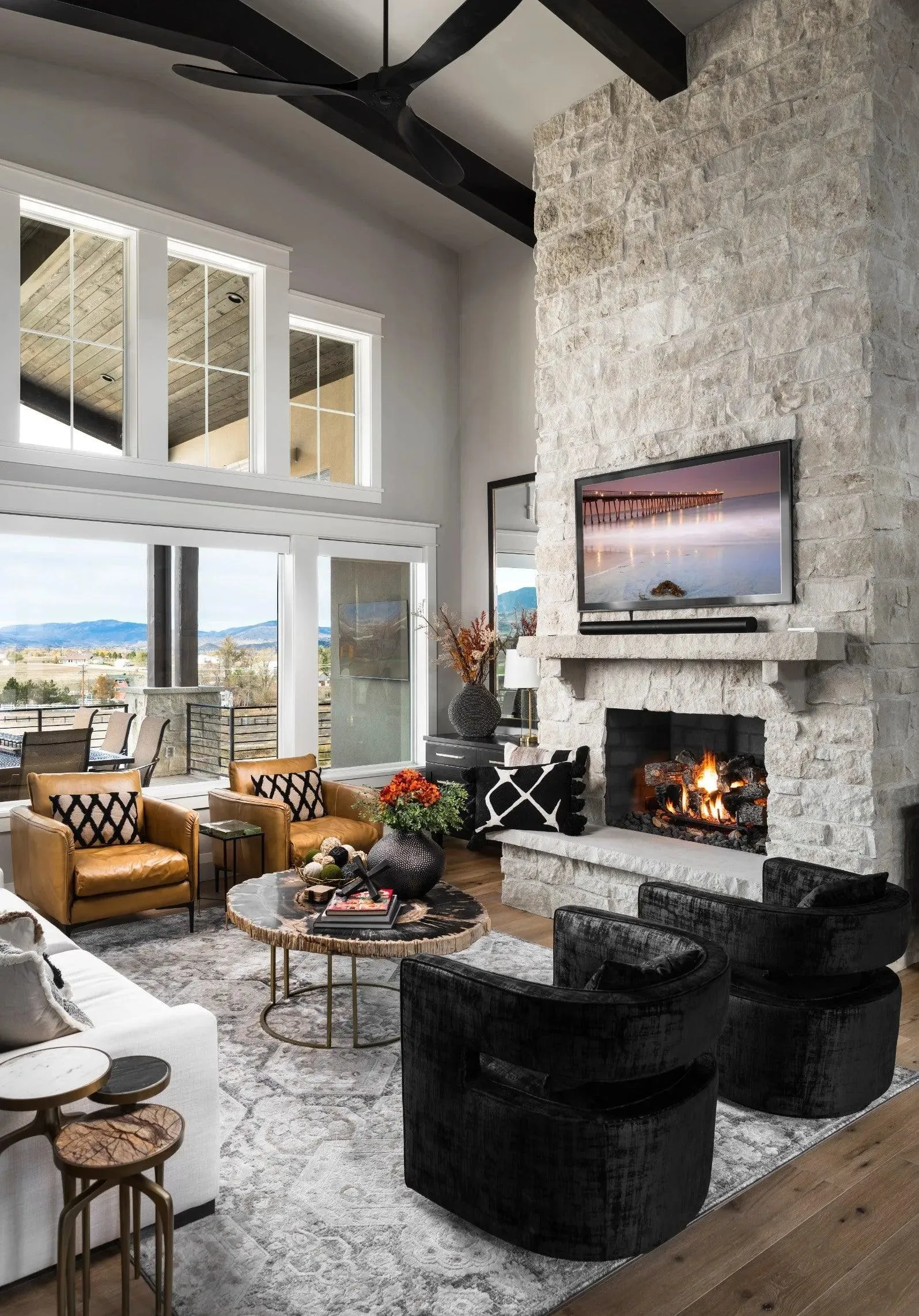 Luxury One-Story Home with Walkout Basement, Grand Room, and Expansive Deck