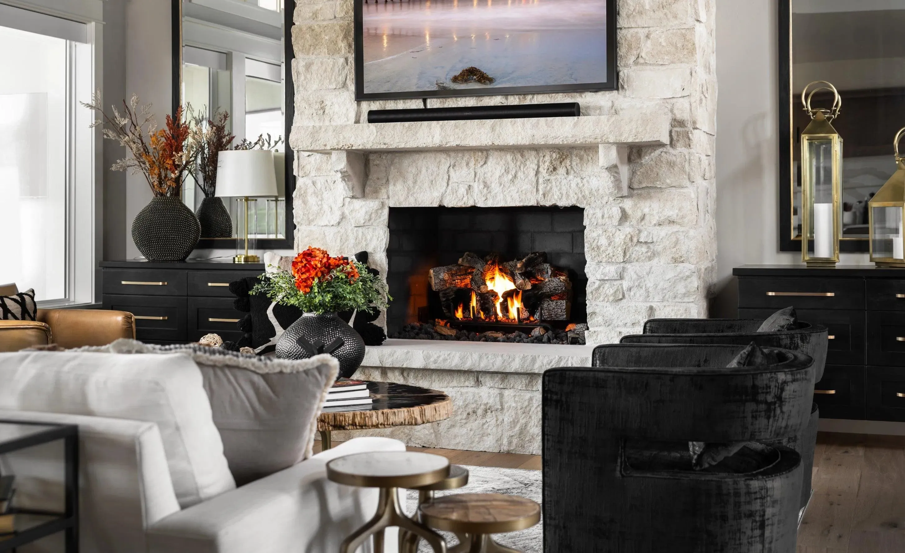 Luxury One-Story Home with Walkout Basement, Grand Room, and Expansive Deck